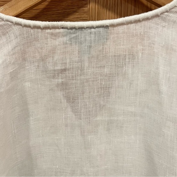 Nili Lotan | Theia Blouse | White Linen | size XS| Excellent - Picture 12 of 13